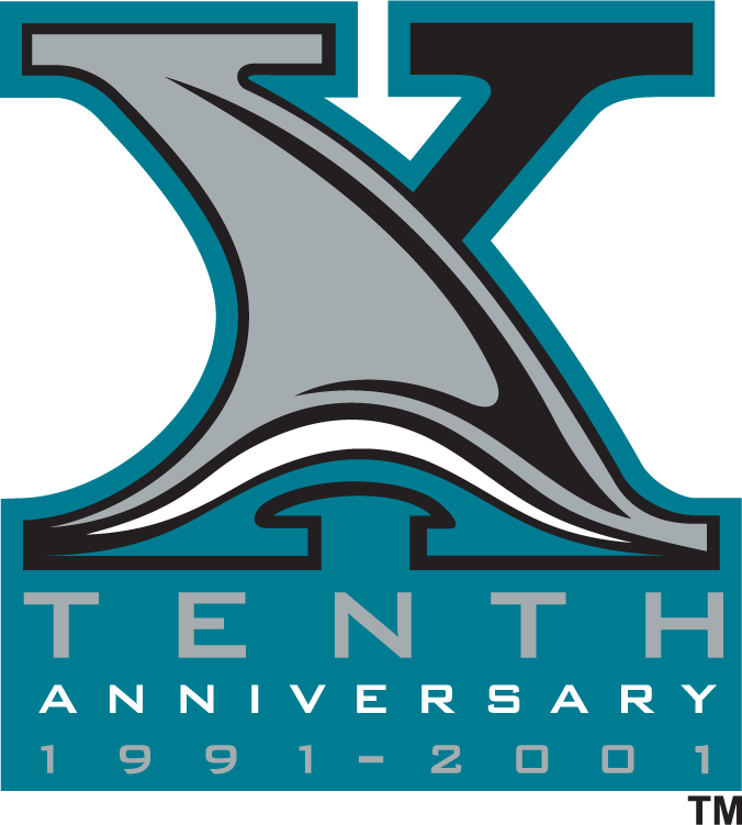 San Jose Sharks 2001 Anniversary Logo DIY iron on transfer (heat transfer)